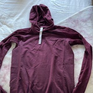 Lululemon long sleeve, hooded workout top
